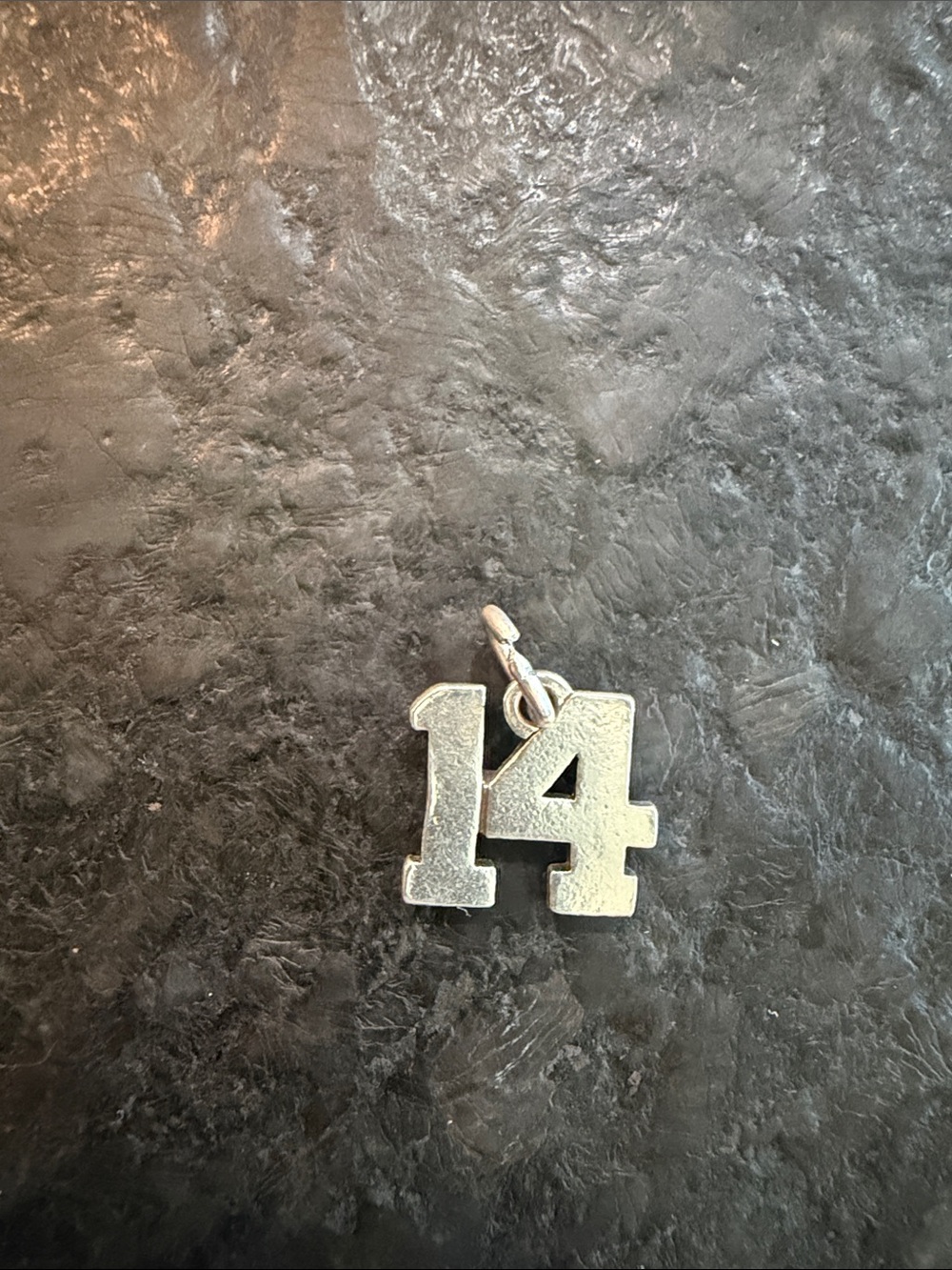James Avery Silver '14' Number Charm